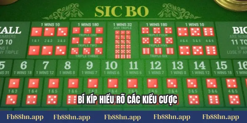 Sicbo Fb88: Lắc Xúc Xắc May Mắn, Săn Thưởng Sòng Bạc 3 Bí kíp hiểu rõ các kiểu cược